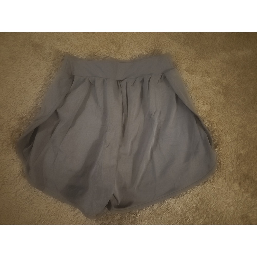 Womens Athletic Running Shorts Workout Gym Shorts Small Gray,  New